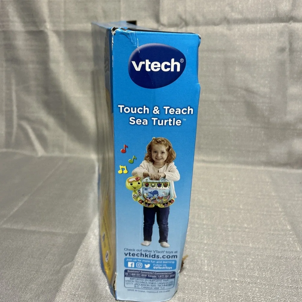 VTech Touch andVTech Touch and Teach Sea Turtle Interactive Learning Book, Green